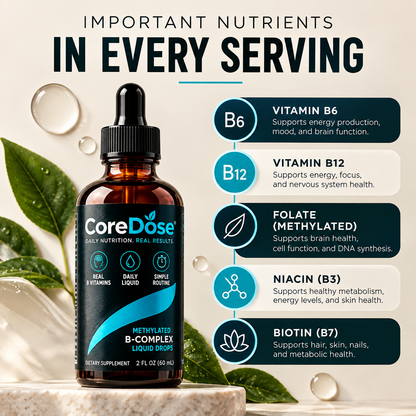 CoreDose Methylated B-Complex Liquid Drops